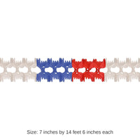 12 Pack Bulk Pageant Party Garland - red - white - blue