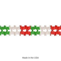 12 Pack Bulk Fiesta Pageant Garland - red - white - green