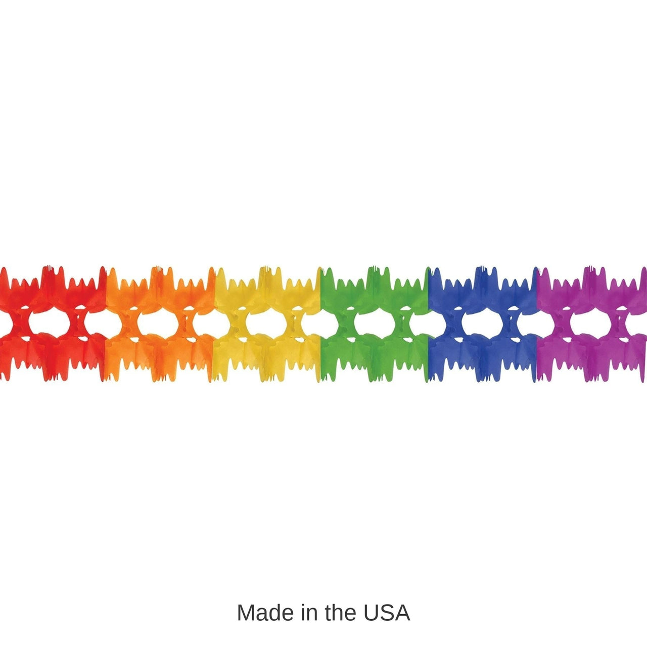 12 Pack Bulk Packaged Party Pageant Garland - rainbow