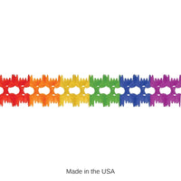 12 Pack Bulk Packaged Party Pageant Garland - rainbow