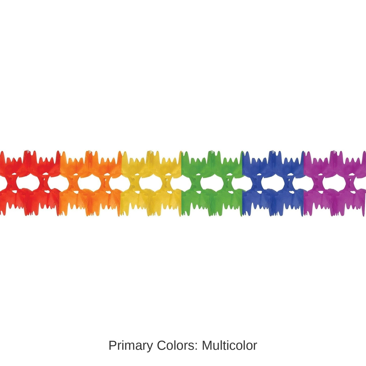 12 Pack Bulk Packaged Party Pageant Garland - rainbow