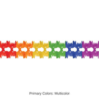 12 Pack Bulk Packaged Party Pageant Garland - rainbow