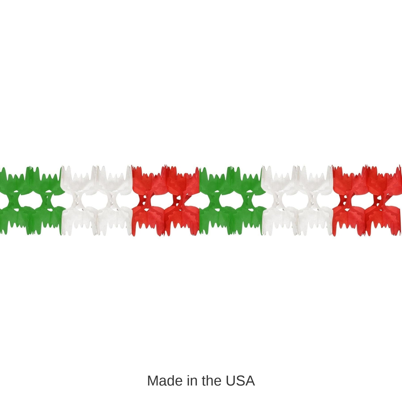 12 Pack Bulk Fiesta Packaged Pageant Garland - red - white - green