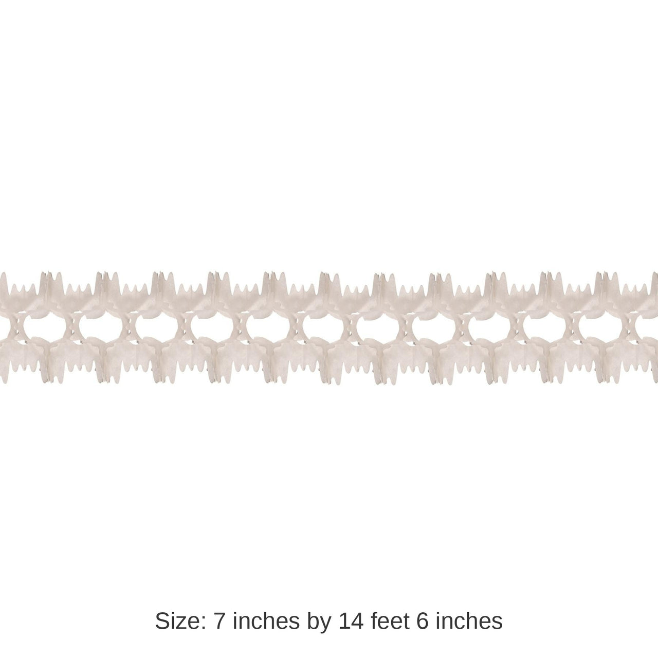 12 Pack Bulk Packaged Party Pageant Garland - white