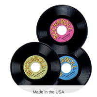 36 Piece Bulk Plastic Record Decorations