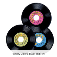36 Piece Bulk Plastic Record Decorations