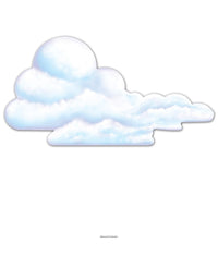 12 Pack Bulk Cloud Party Cutout