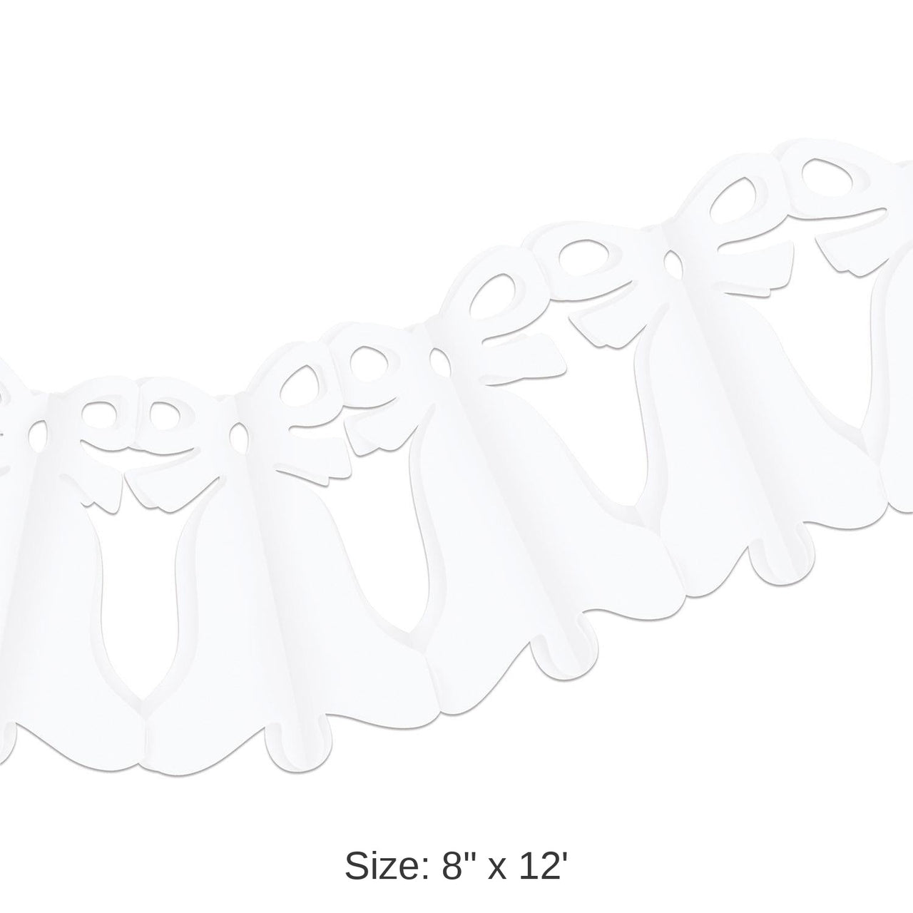 12 Pack Bulk Westminster Bell Garland - white