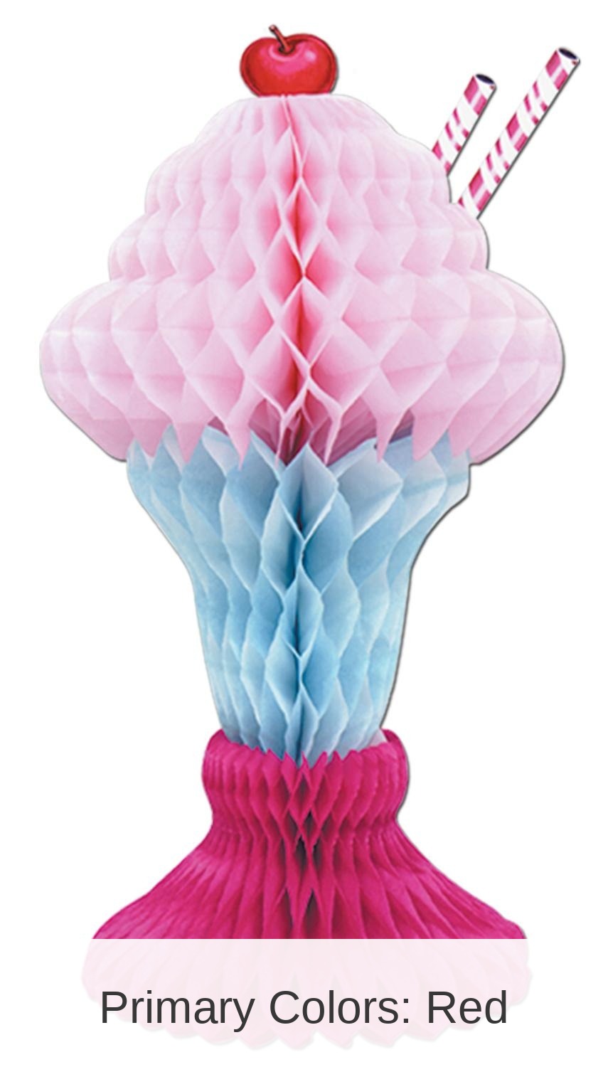 12 Pack Bulk Tissue Ice Cream Sundae Decoration