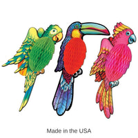 12 Pack Bulk Luau Party Tissue Exotic Birds