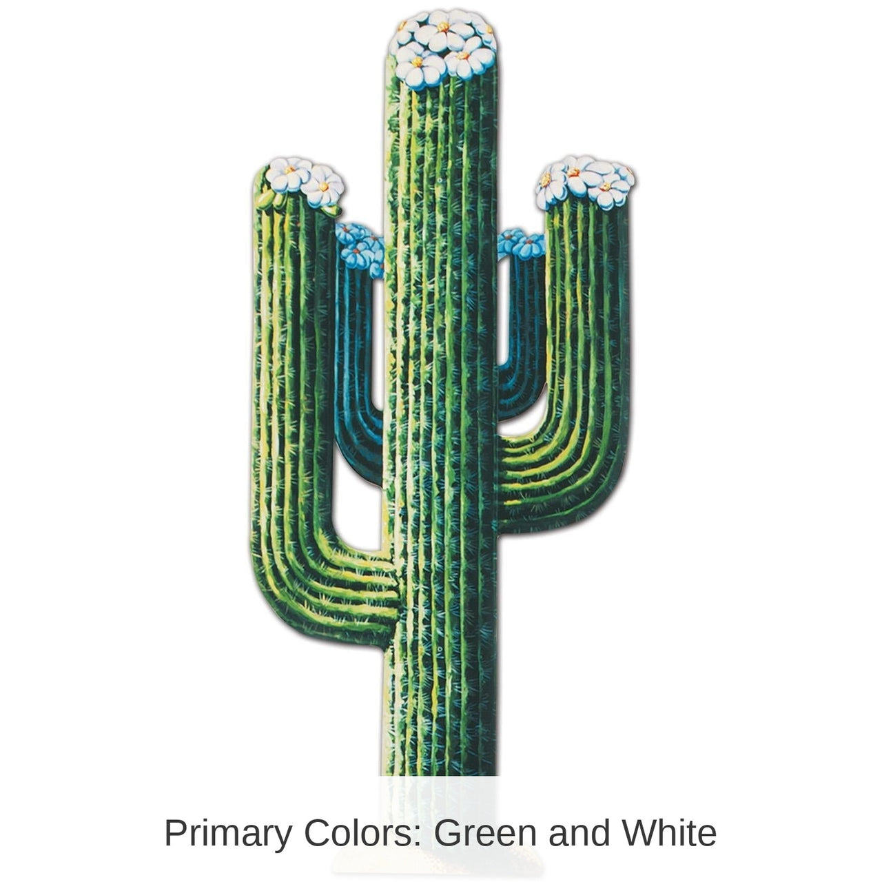 12 Pack Bulk Jointed Cactus Party Decoration