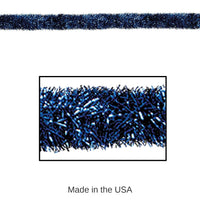 Bulk 100 ft Christmas Blue Tinsel Garland Decoration