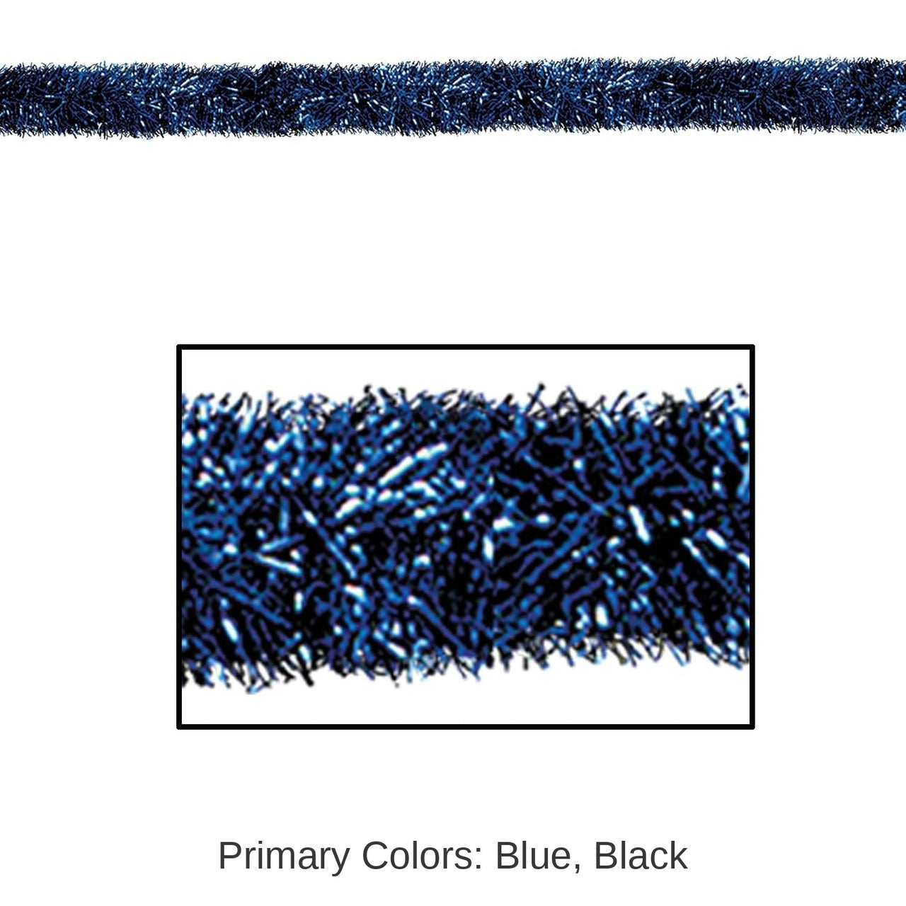 Bulk 100 ft Christmas Blue Tinsel Garland Decoration