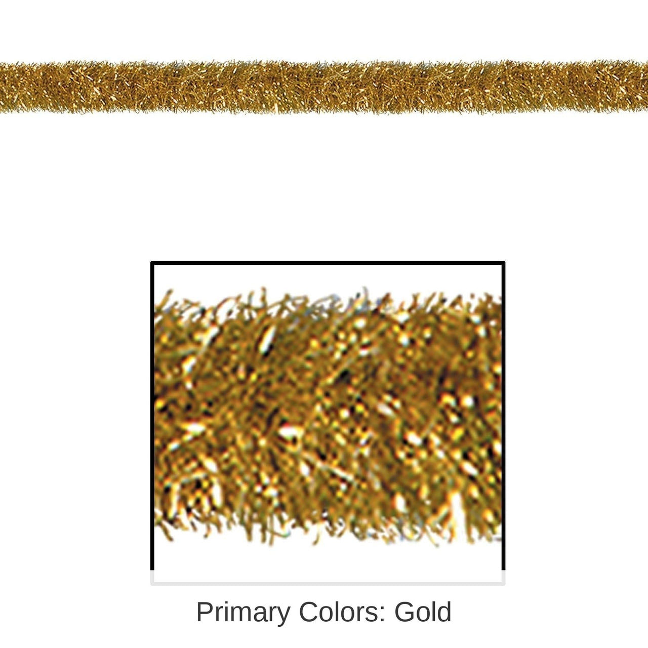 Bulk 100 ft Christmas Gold Tinsel Garland Decoration