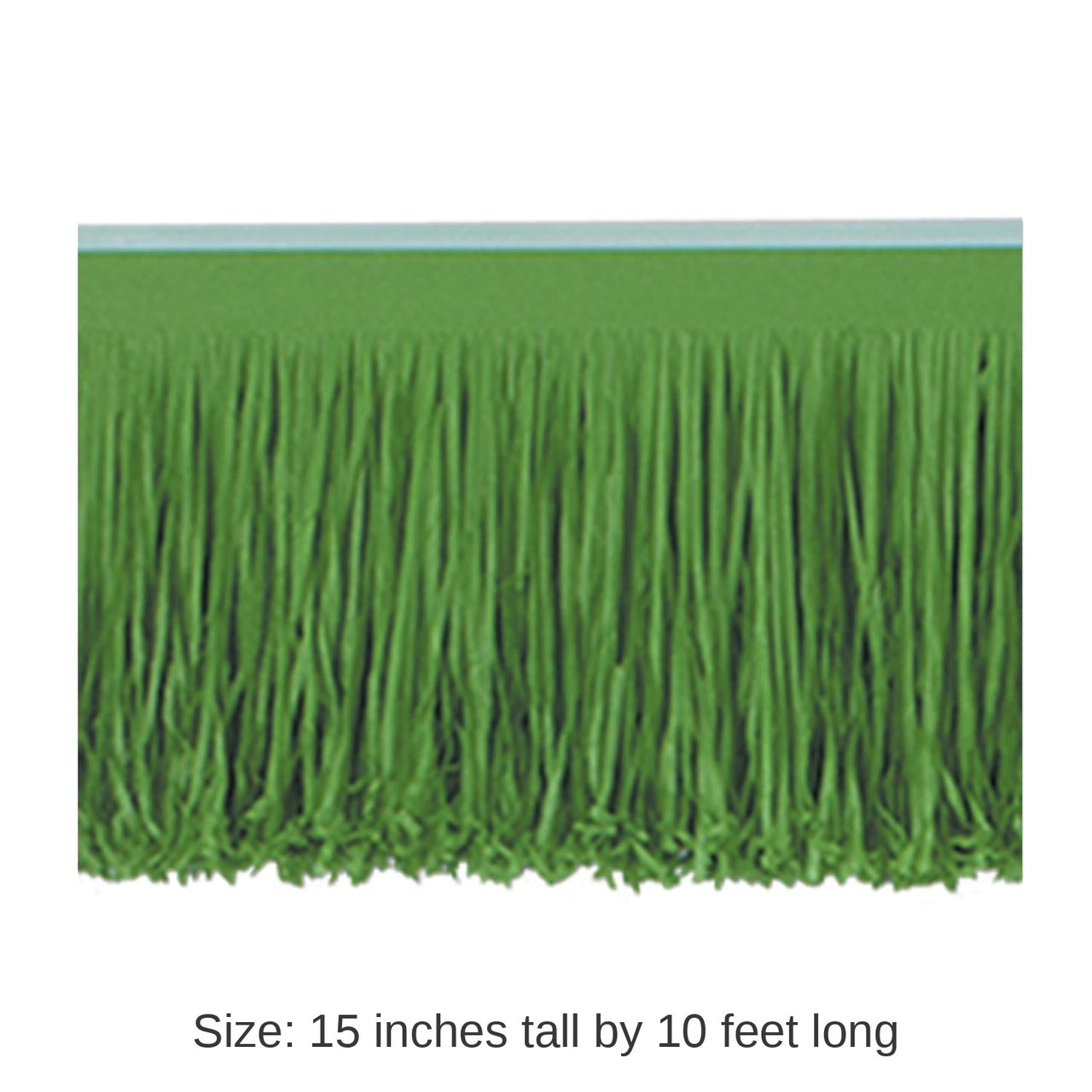 12 Pack Bulk 6-Ply Party Tissue Fringe Drape - green