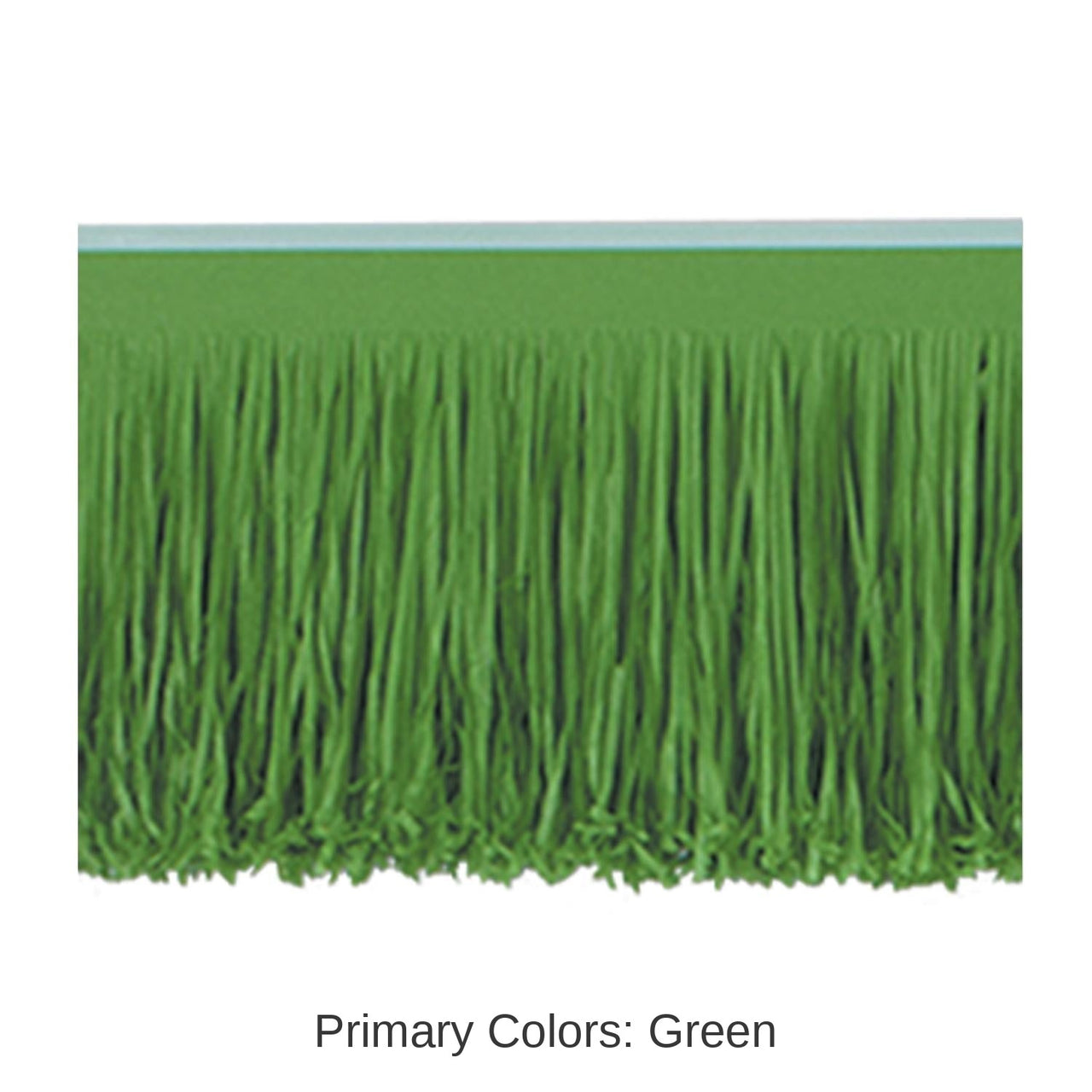 12 Pack Bulk 6-Ply Party Tissue Fringe Drape - green