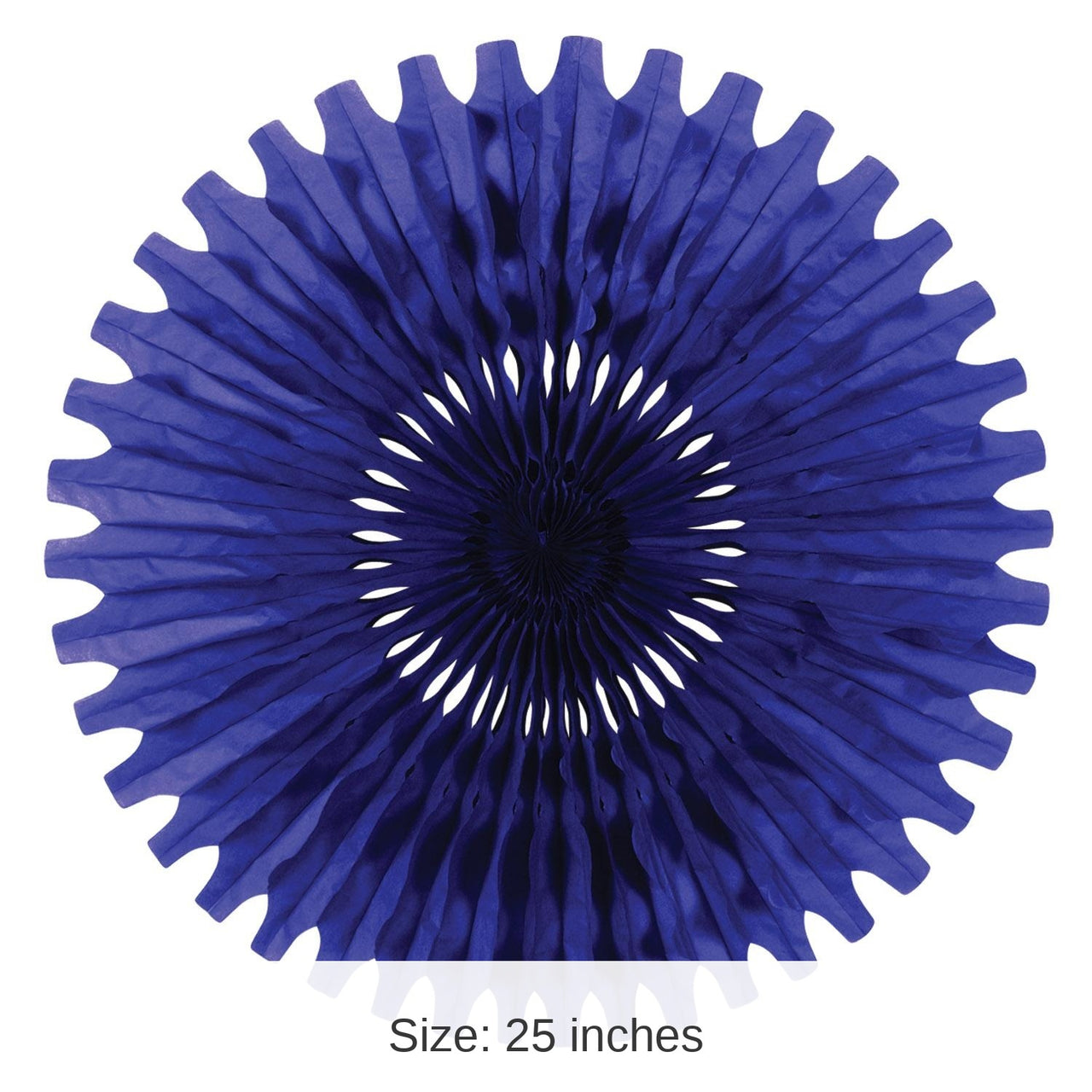 12 Pack Bulk Party Tissue Fan - blue