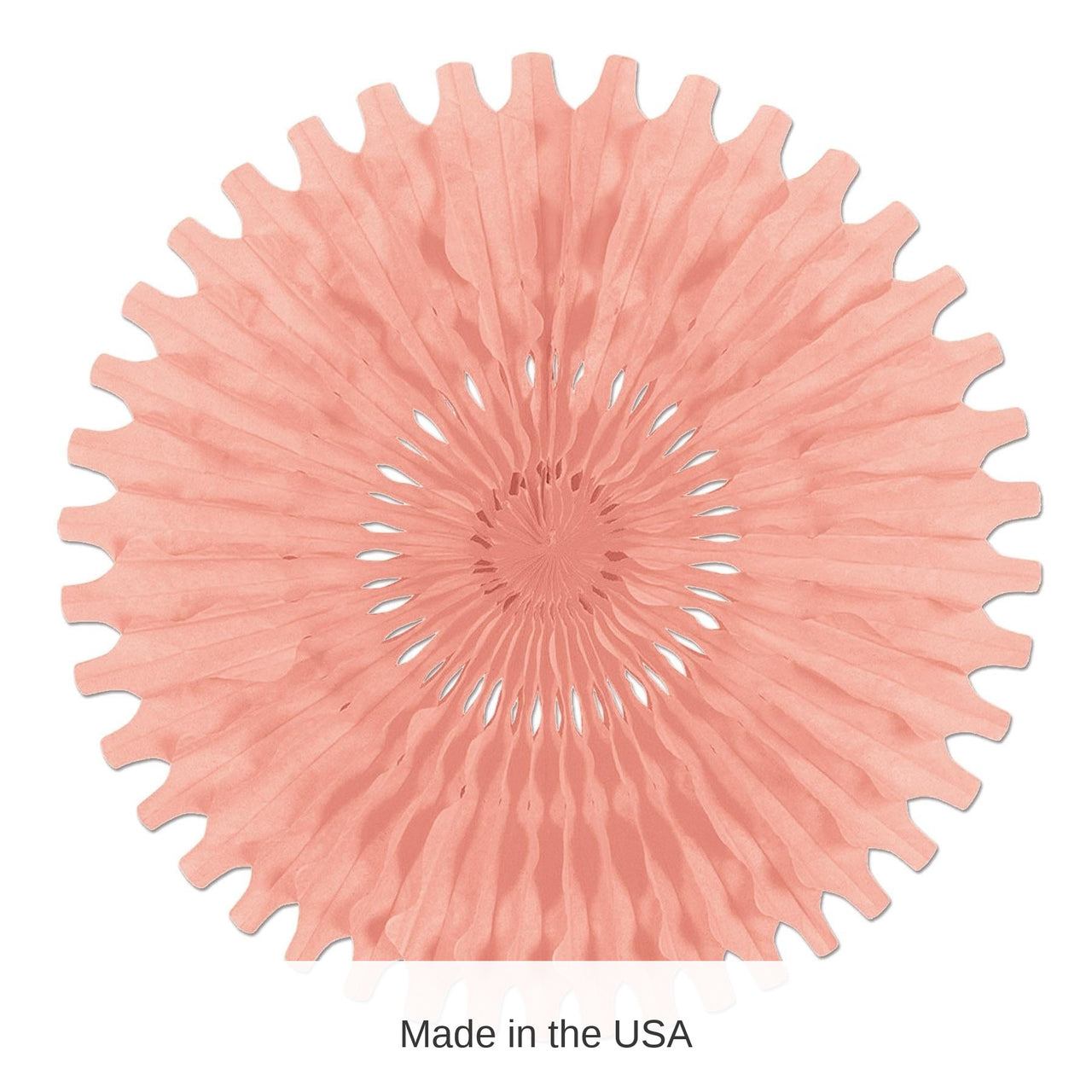 12 Pack Bulk Party Tissue Fan - blush pink
