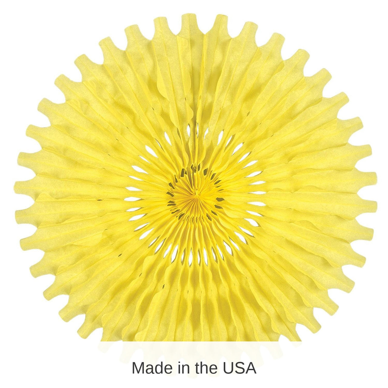 12 Pack Bulk Party Tissue Fan - canary