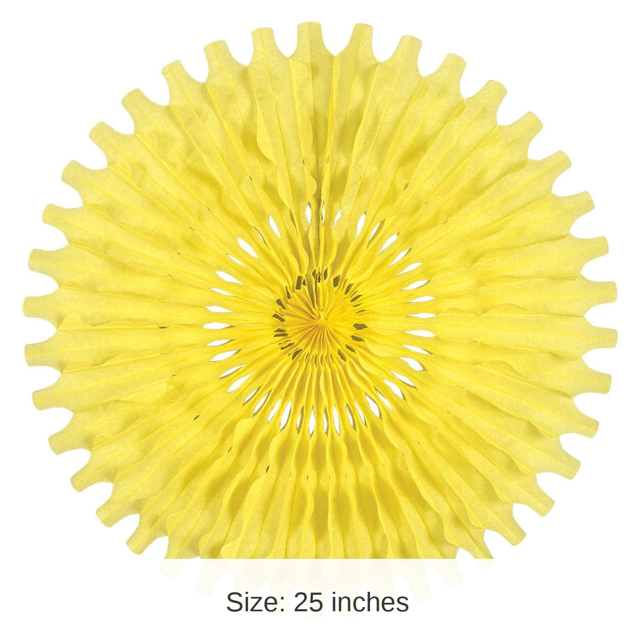12 Pack Bulk Party Tissue Fan - canary