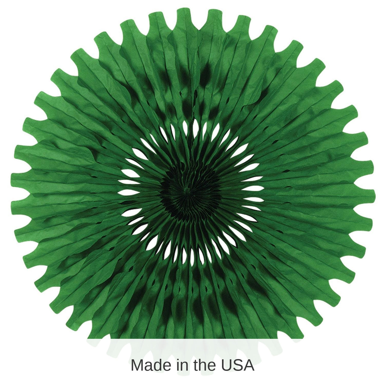 12 Pack Bulk Party Tissue Fan - green