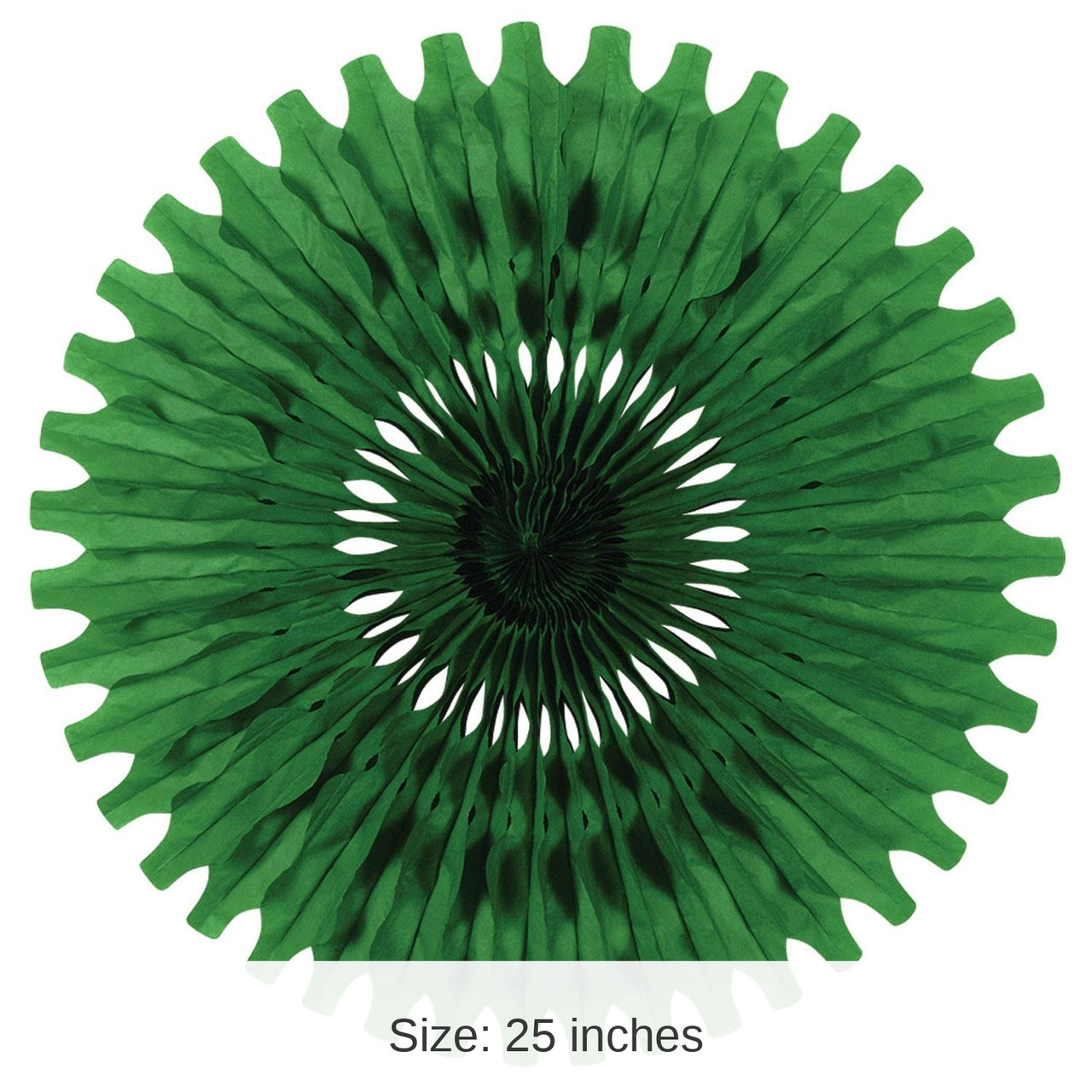 12 Pack Bulk Party Tissue Fan - green