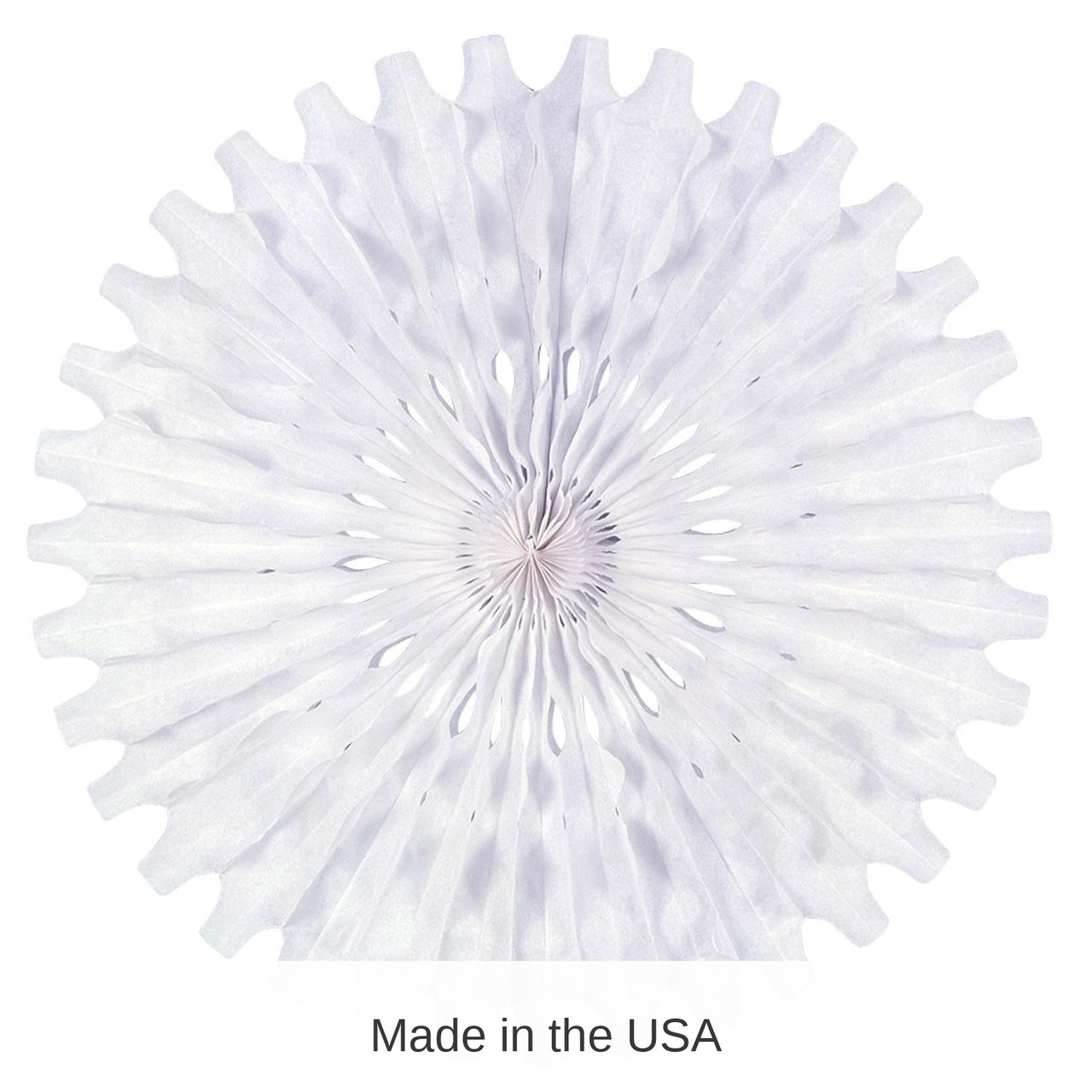 12 Pack Bulk Party Tissue Fan - white