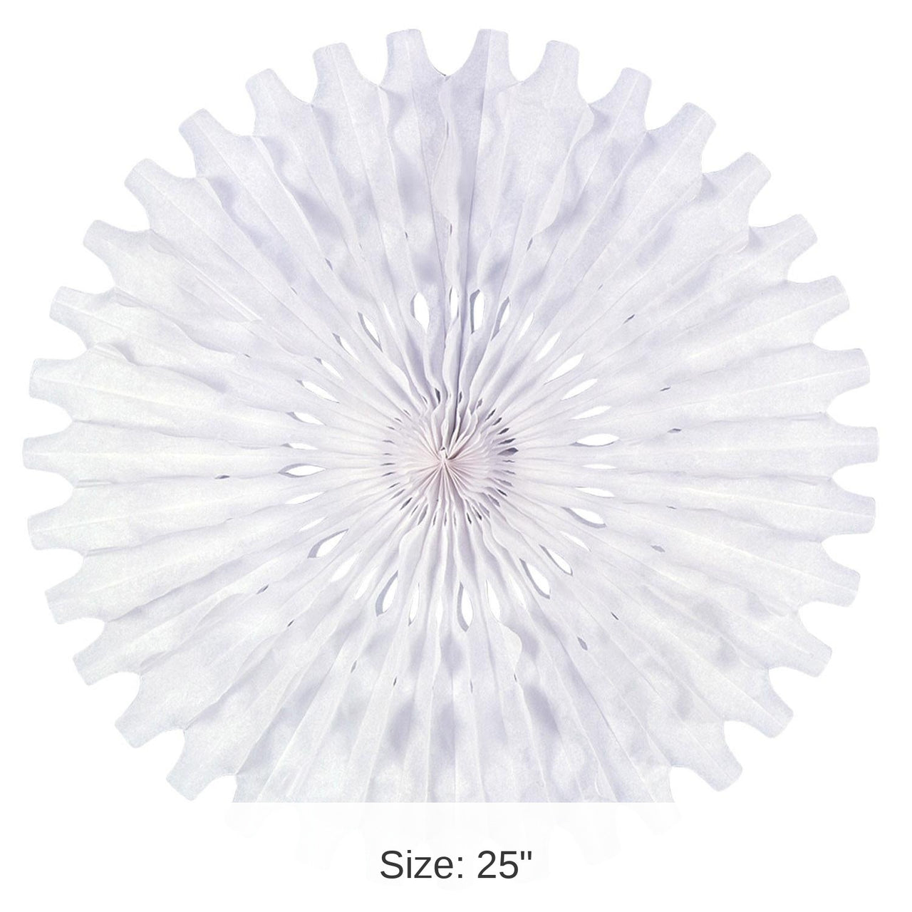 12 Pack Bulk Party Tissue Fan - white
