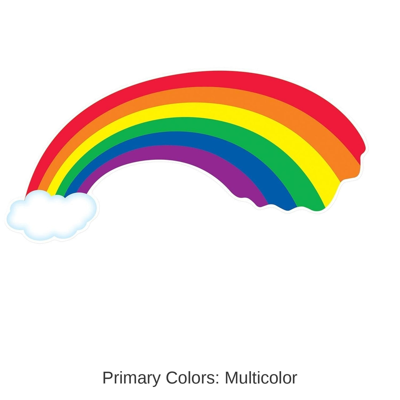 12 Pack Bulk Rainbow Party Cutout