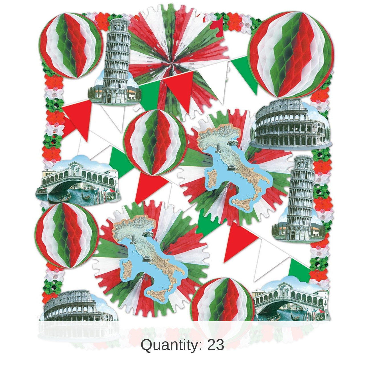 Italian Party 23 Piece Decorating Kit