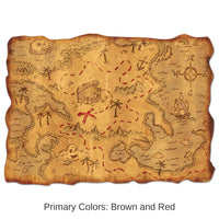 12 Pack Bulk Plastic Treasure Party Map