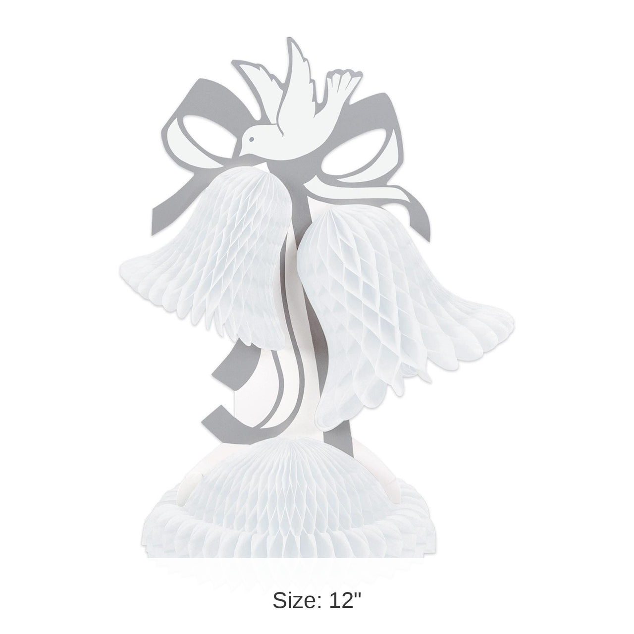 12 Pack Bulk Tissue Wedding Bell Centerpiece