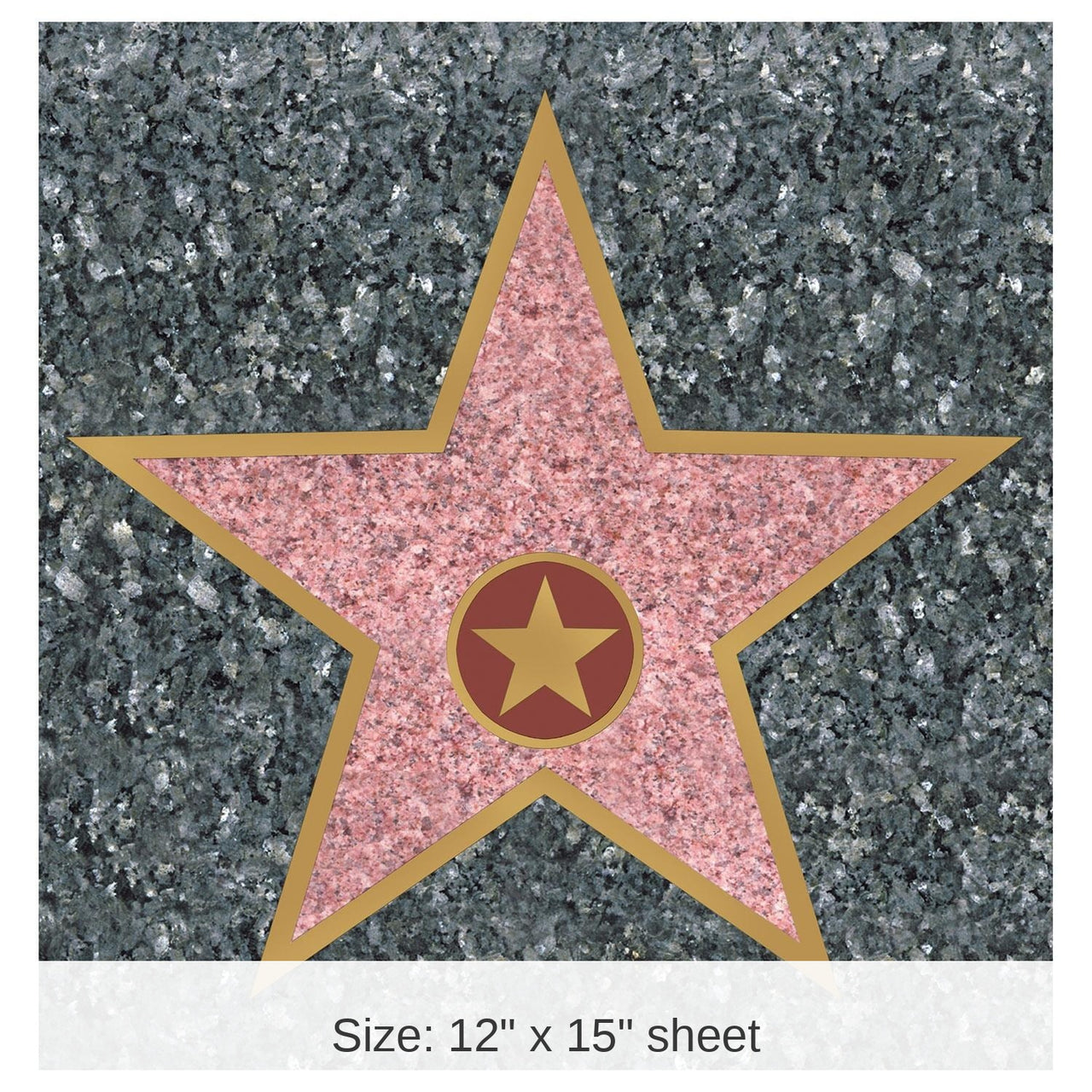 12 Pack Bulk Star Party Peel 'N Place Clings