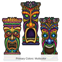 24 Pack Bulk Luau Party Tiki Cutouts