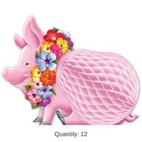 12 Pack Bulk Luau Pig Centerpiece
