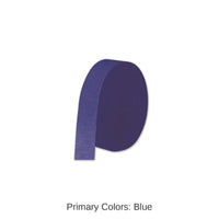 12 Pack Bulk FR Party Festive Crepe Streamer - dark blue