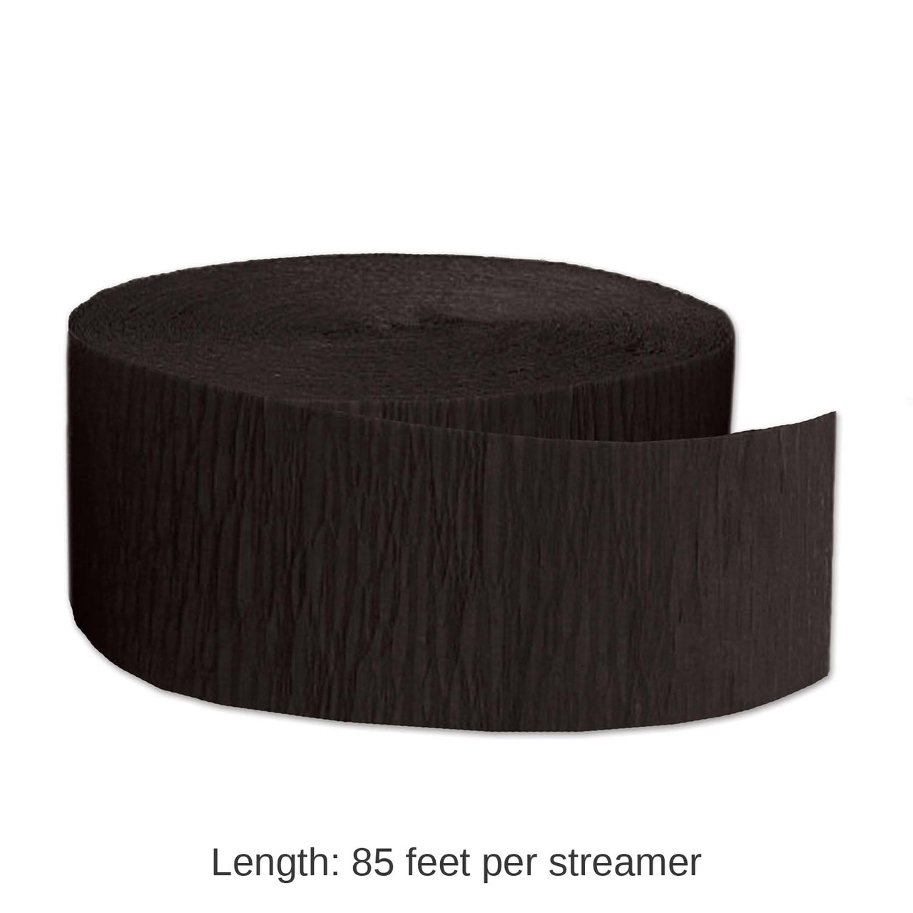 12 Pack Bulk FR Party Festive Crepe Streamer - black