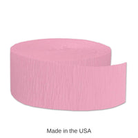 12 Pack Bulk FR Party Festive Crepe Streamer - pink