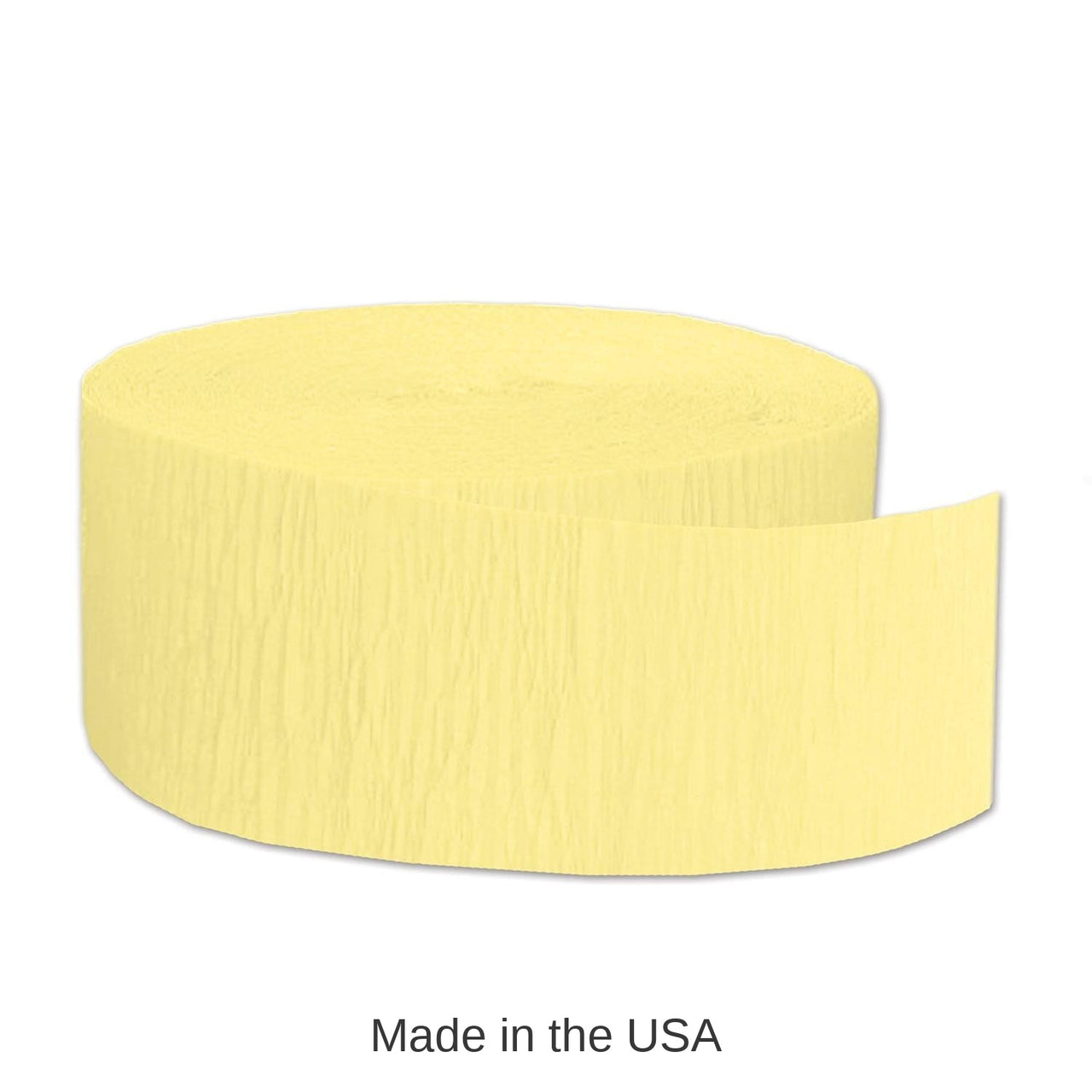 12 Pack Bulk FR Party Festive Crepe Streamer - yellow