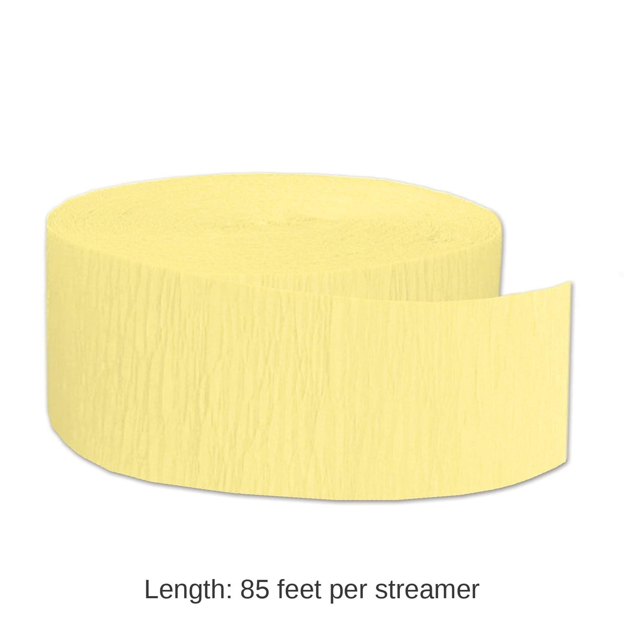 12 Pack Bulk FR Party Festive Crepe Streamer - yellow