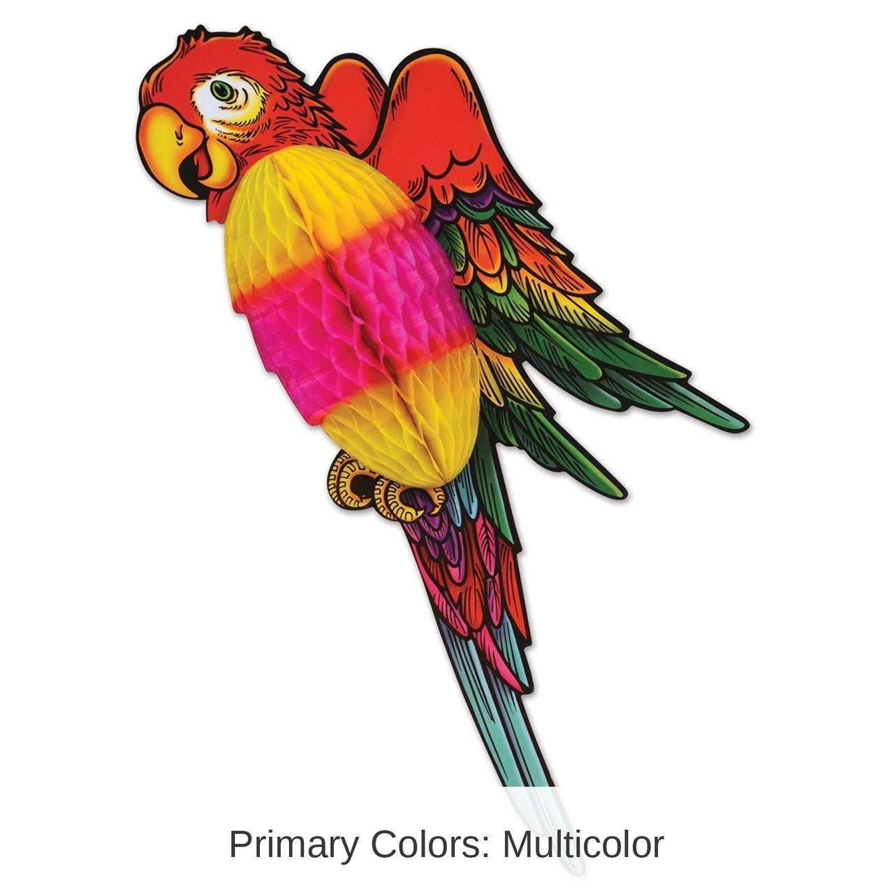 12 Pack Bulk Luau Party Tissue Parrot