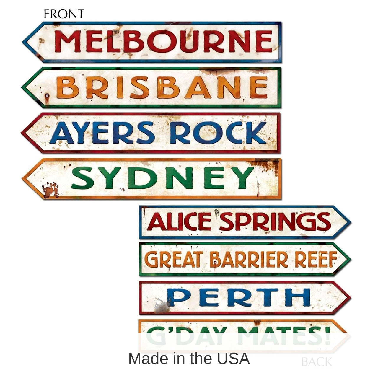 48 Pack Bulk Australian Street Sign Party Cutouts