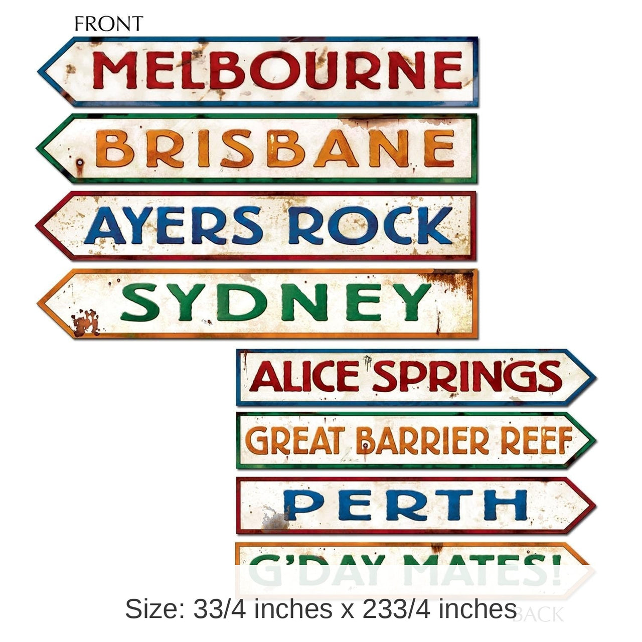 48 Pack Bulk Australian Street Sign Party Cutouts