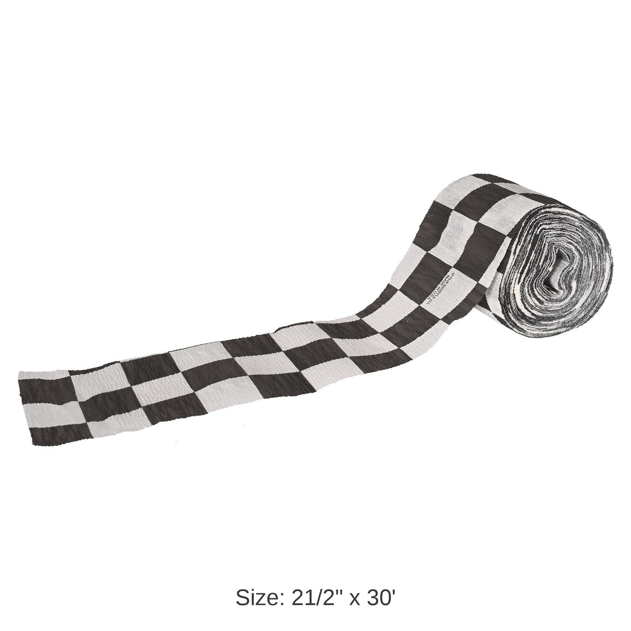12 Pack Bulk FR Checkered Party Crepe Streamer