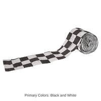 12 Pack Bulk FR Checkered Party Crepe Streamer