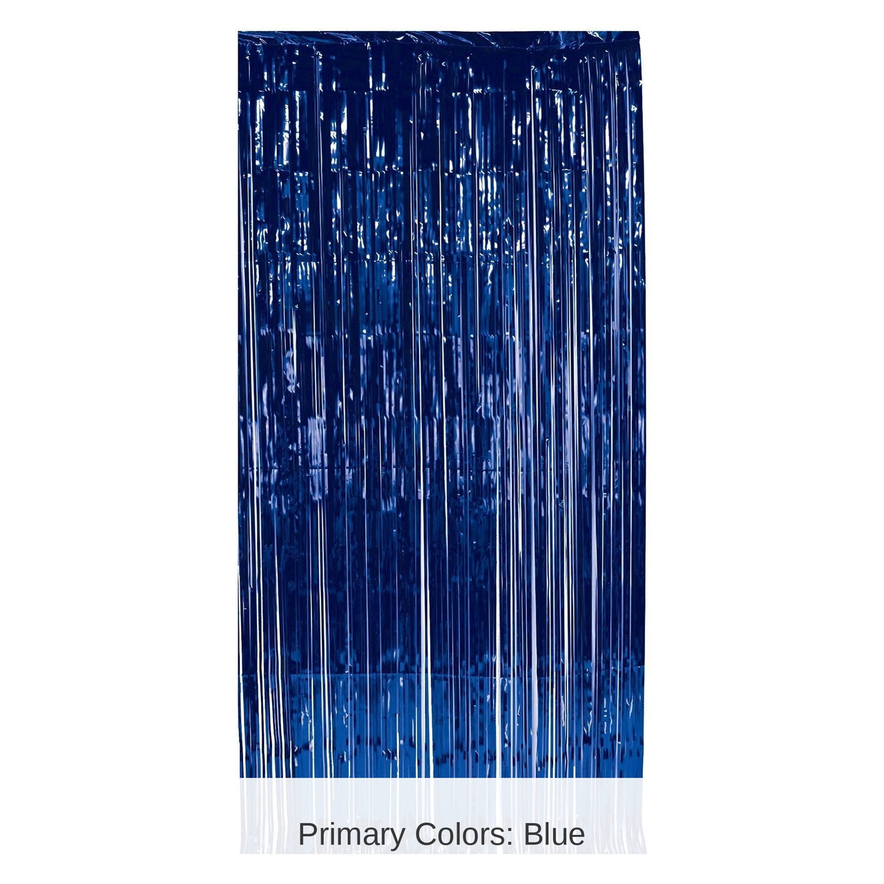 6 Pack Bulk 1-Ply Party Gleam 'N Curtain - blue