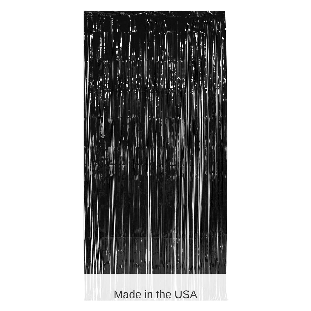 6 Pack Bulk 1-Ply Party Gleam 'N Curtain - black