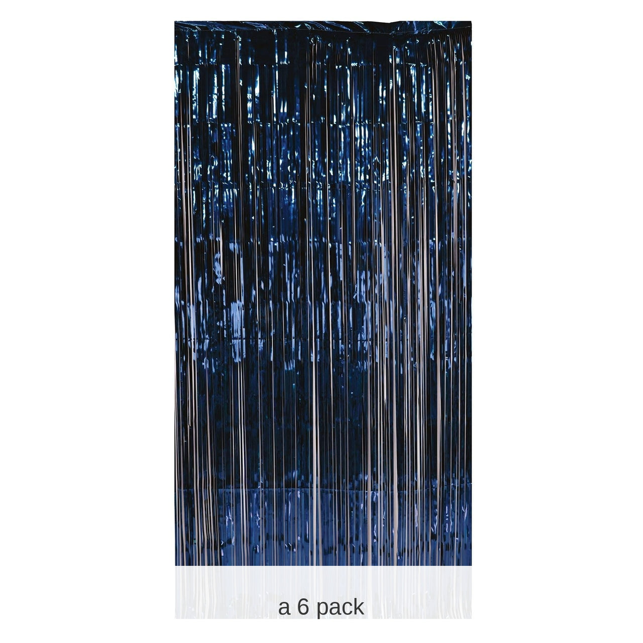 6 Pack Bulk 1-Ply Gleam 'N Party Curtain - navy