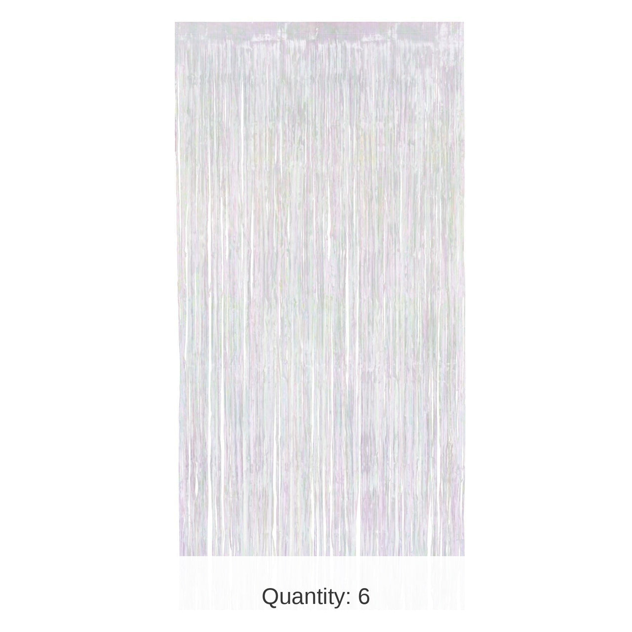 6 Pack Bulk 1-Ply Party Gleam 'N Curtain - opalescent