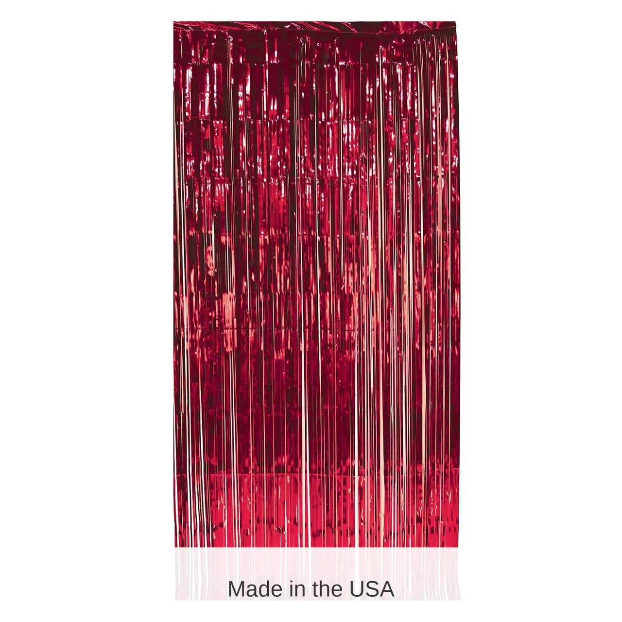 6 Pack Bulk 1-Ply Party Gleam 'N Curtain - red